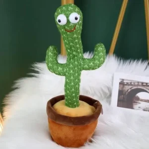 Rechargeable Dancing Cactus Toy in Pot – Fun Musical Toy with LED Lights