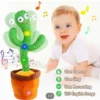 Dancing Cactus Toy with Music, Lights, and Voice Recording for Babies – 120 English Songs