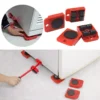 Furniture lifter and moving sliders set used to lift and move heavy furniture like refrigerators and wardrobes effortlessly