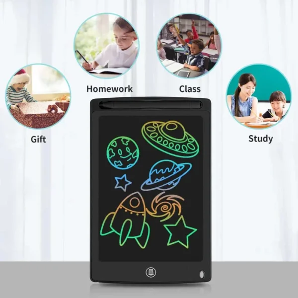 LCD writing pad ideal for kids homework, classroom, study, and gifting – 8.5 inch screen