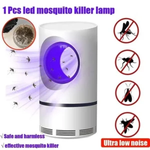 USB-powered mosquito killer lamp compatible with adapter, power bank, and laptop
