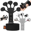Silicone Gripster Hand Grip Trainer with adjustable resistance levels 13LB to 21LB for finger and wrist strength training