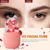 Ice facial roller before and after results for dark circles and puffiness reduction