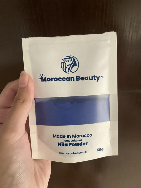 Moroccan Beauty PK Nila Powder 50g – Imported Indigo Powder for Skin Care and Brightening