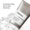 The Ordinary cleansers comparison chart featuring Glucoside Foaming Cleanser, Glycolipid Cream Cleanser, and Squalane Cleanser benefits