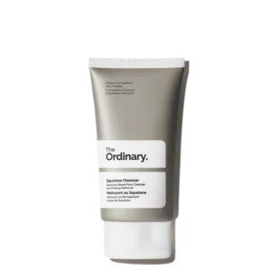 The Ordinary Squalane Cleanser gently cleanses skin and removes makeup while keeping skin soft and hydrated